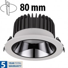 Φωτιστικό LED Στρογγυλό Χωνευτό 9W 230V 756lm 60° 4000K Λευκό Φως Ημέρας 92TS0940/WH